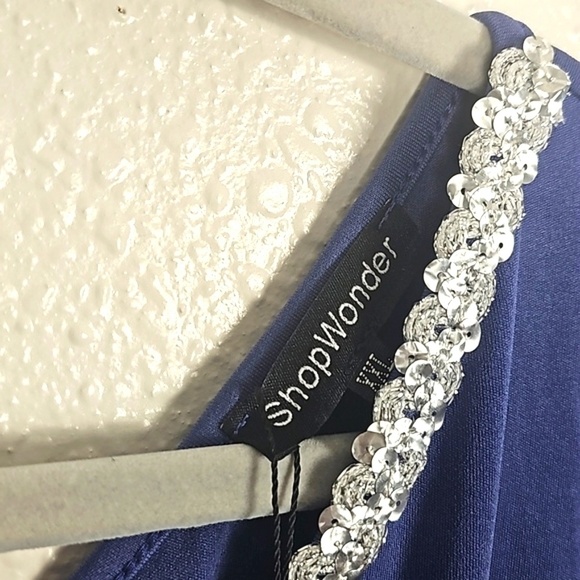 ShopWonder XXL High-Low Cap Sleeve Formal Dress - Picture 4 of 6